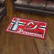 New Jersey Devils Dynasty 3ft. x 5ft. Plush Area Rug, 34326