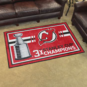 New Jersey Devils Dynasty 4ft. x 6ft. Plush Area Rug, 34327