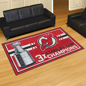 New Jersey Devils Dynasty 5ft. x 8ft. Plush Area Rug, 34328