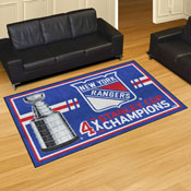 New York Rangers Dynasty 5ft. x 8ft. Plush Area Rug, 34336