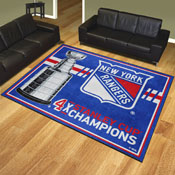 New York Rangers Dynasty 8ft. x 10ft. Plush Area Rug, 34337