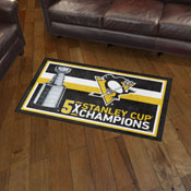 Pittsburgh Penguins Dynasty 3ft. x 5ft. Plush Area Rug, 34342