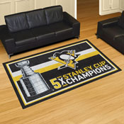 Pittsburgh Penguins Dynasty 5ft. x 8ft. Plush Area Rug, 34344