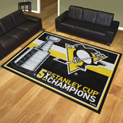 Pittsburgh Penguins Dynasty 8ft. x 10ft. Plush Area Rug, 34345