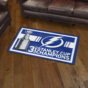 Tampa Bay Lightning Dynasty 3ft. x 5ft. Plush Area Rug, 34346