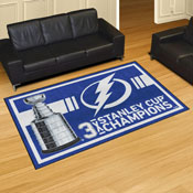 Tampa Bay Lightning Dynasty 5ft. x 8ft. Plush Area Rug, 34348