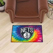 Brooklyn Nets Tie Dye Starter Mat Accent Rug - 19in. x 30in., 34371