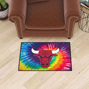 Chicago Bulls Tie Dye Starter Mat Accent Rug - 19in. x 30in., 34375