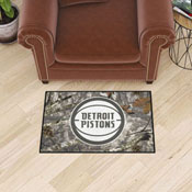Detroit Pistons Camo Starter Mat Accent Rug - 19in. x 30in., 34382