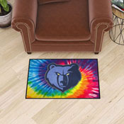 Memphis Grizzlies Tie Dye Starter Mat Accent Rug - 19in. x 30in., 34395