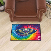 New Orleans Pelicans Tie Dye Starter Mat Accent Rug - 19in. x 30in., 34403