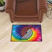 Portland Trail Blazers Tie Dye Starter Mat Accent Rug - 19in. x 30in., 34415