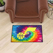 Utah Jazz Tie Dye Starter Mat Accent Rug - 19in. x 30in., 34423