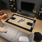 San Antonio Spurs 6 ft. x 10 ft. Plush Area Rug, 34455