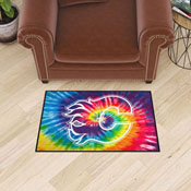 Calgary Flames Tie Dye Starter Mat Accent Rug - 19in. x 30in., 34468