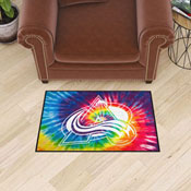Colorado Avalanche Tie Dye Starter Mat Accent Rug - 19in. x 30in., 34474