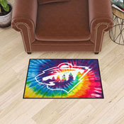 Minnesota Wild Tie Dye Starter Mat Accent Rug - 19in. x 30in., 34488