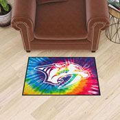 Nashville Predators Tie Dye Starter Mat Accent Rug - 19in. x 30in., 34492