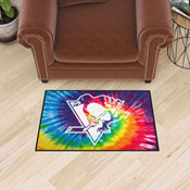 Pittsburgh Penguins Tie Dye Starter Mat Accent Rug - 19in. x 30in., 34504