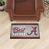 Alabama Crimson Tide World's Best Mom Starter Mat Accent Rug - 19in. x 30in., 34523