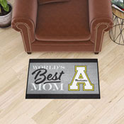 Appalachian State Mountaineers World's Best Mom Starter Mat Accent Rug - 19in. x 30in., 34524