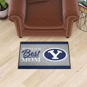 BYU Cougars World's Best Mom Starter Mat Accent Rug - 19in. x 30in., 34532