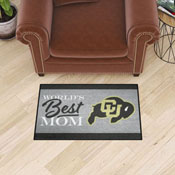 Colorado Buffaloes World's Best Mom Starter Mat Accent Rug - 19in. x 30in., 34535