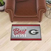 Georgia Bulldogs World's Best Mom Starter Mat Accent Rug - 19in. x 30in., 34541