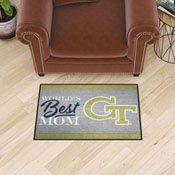 Georgia Tech Yellow Jackets World's Best Mom Starter Mat Accent Rug - 19in. x 30in., 34542