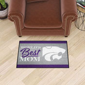 Kansas State Wildcats World's Best Mom Starter Mat Accent Rug - 19in. x 30in., 34548
