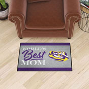 LSU Tigers World's Best Mom Starter Mat Accent Rug - 19in. x 30in., 34551