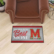 Maryland Terrapins World's Best Mom Starter Mat Accent Rug - 19in. x 30in., 34553