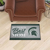 Michigan State Spartans World's Best Mom Starter Mat Accent Rug - 19in. x 30in., 34555