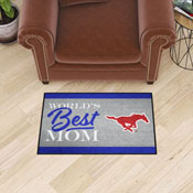 SMU Mustangs World's Best Mom Starter Mat Accent Rug - 19in. x 30in., 34571
