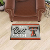 Texas Tech Red Raiders World's Best Mom Starter Mat Accent Rug - 19in. x 30in., 34577