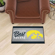 Iowa Hawkeyes World's Best Mom Starter Mat Accent Rug - 19in. x 30in., 34581