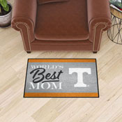 Tennessee Volunteers World's Best Mom Starter Mat Accent Rug - 19in. x 30in., 34588