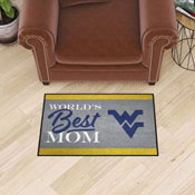 West Virginia Mountaineers World's Best Mom Starter Mat Accent Rug - 19in. x 30in., 34597