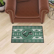 Northeastern State Riverhawks Holiday Sweater Starter Mat Accent Rug - 19in. x 30in., 34900