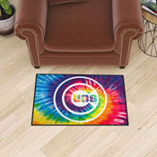Chicago Cubs Tie Dye Starter Mat Accent Rug - 19in. x 30in., 34921