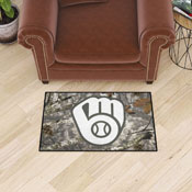 Milwaukee Brewers Camo Starter Mat Accent Rug - 19in. x 30in., 34942