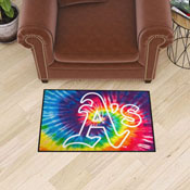 Oakland Athletics Tie Dye Starter Mat Accent Rug - 19in. x 30in., 34951