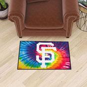 San Francisco Giants Tie Dye Starter Mat Accent Rug - 19in. x 30in., 34959