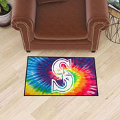 Seattle Mariners Tie Dye Starter Mat Accent Rug - 19in. x 30in., 34961