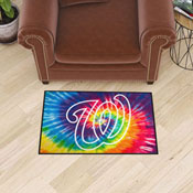 Washington Nationals Tie Dye Starter Mat Accent Rug - 19in. x 30in., 34971