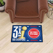 Detroit Pistons Dynasty Starter Mat Accent Rug - 19in. x 30in., 35092