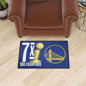 Golden State Warriors Dynasty Starter Mat Accent Rug - 19in. x 30in., 35097