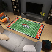 Denver Broncos 6 ft. x 10 ft. Plush Area Rug, 35146