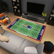 New England Patriots 6 ft. x 10 ft. Plush Area Rug, 35158