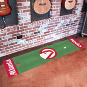 NBA Retro Atlanta Hawks Putting Green Mat - 1.5ft. x 6ft., AGS-35209